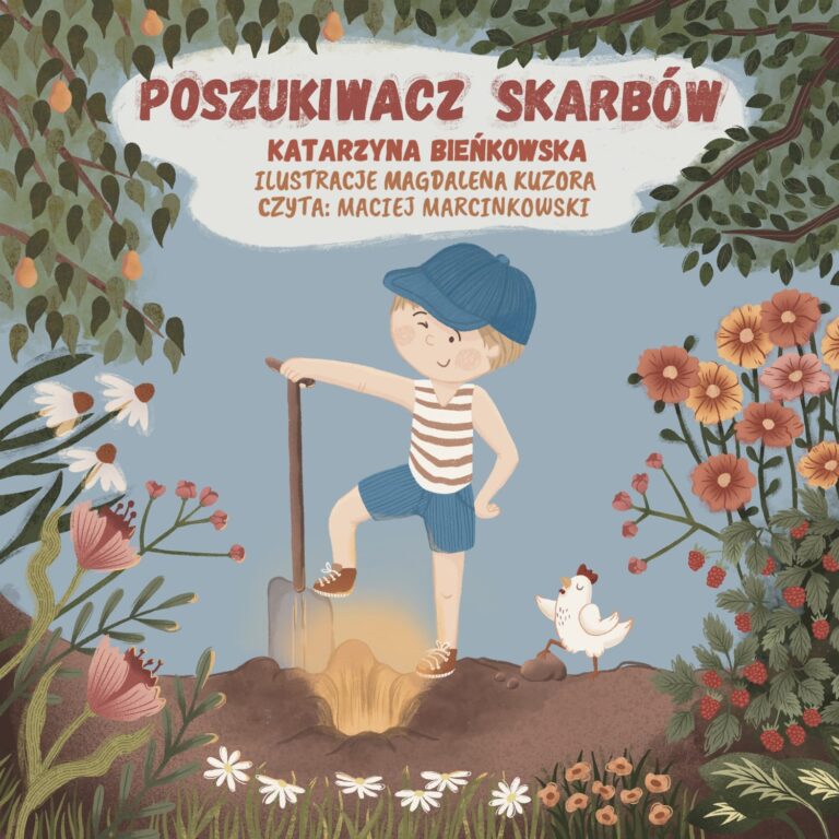Okładka audiobooka „Poszukiwacz skarbów” Katarzyny Bieńkowskiej