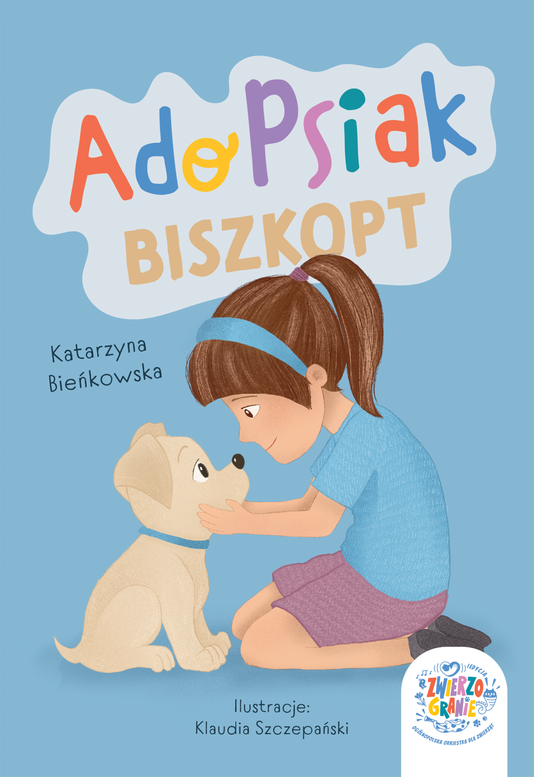 Okładka książki AdoPsiak Biszkopt Katarzyny Bieńkowskiej